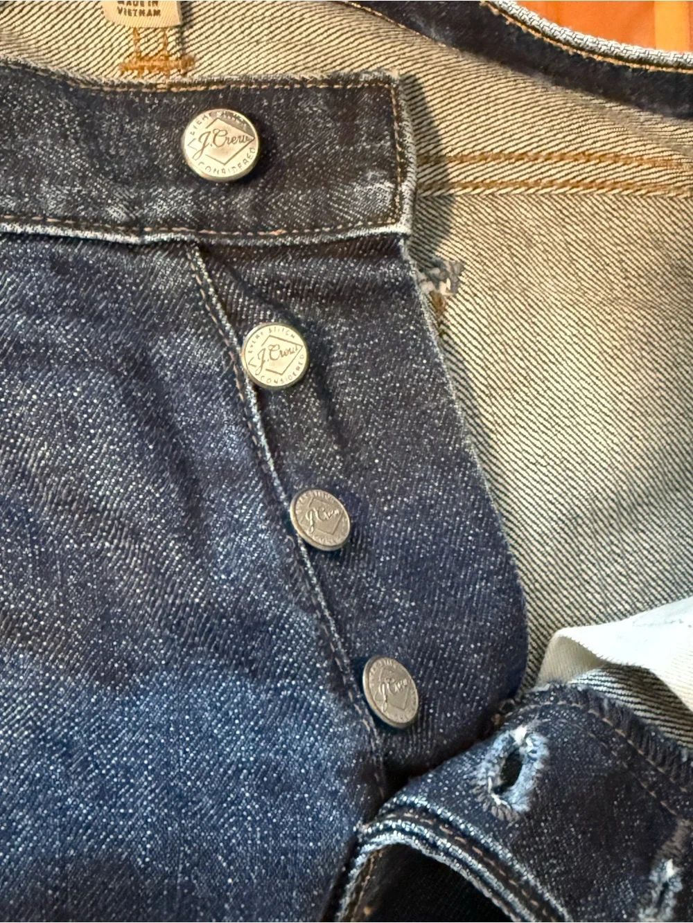 2 pair- J. Crew Selvedge Slim Jeans 1 dark and 1 medium wash